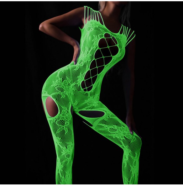 FEE ET MOI - Glow In The Dark Fishnet Bodystocking Dress (7481) FEE ET MOI - Glow In The Dark Fishnet Bodystocking Dress (7481)